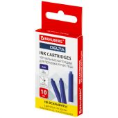 Картриджи чернильные BRAUBERG DELTA, КОМПЛЕКТ 10 штук, СИНИЕ, 143956 Картриджи чернильные BRAUBERG DELTA, КОМПЛЕКТ 10 штук, СИНИЕ, 143956