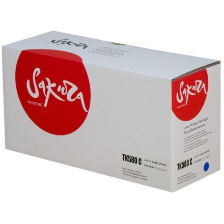 Картридж лазерный SAKURA TK-580C гол. для Kyocera Mita FS-5150DN/5250DN