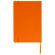 Блокнот А5 (148x218 мм), BRAUBERG "Metropolis", балакрон, 80 л., резинка, клетка, оранжевый, 111584