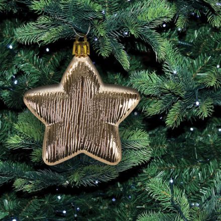 Шары новогодние ёлочные "Pearl River" НАБОР 43 предмета, пластик, золото/перламутр, ЗОЛОТАЯ СКАЗКА, 591129