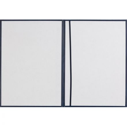 Папка адресная бумвинил А4 (объемная) Поздравляем с виньеткой синяя