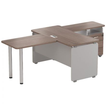 Приставка - брифинг Д_ Easy Contour 900х600 дуб шамони темный