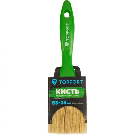 Кисть плоская универсальная TOPFORT Uni 63х15