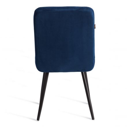Стул обеденный Medeo  (2 шт. в упаковке) LT, велюр, Blue (синий), 45х56х89 см