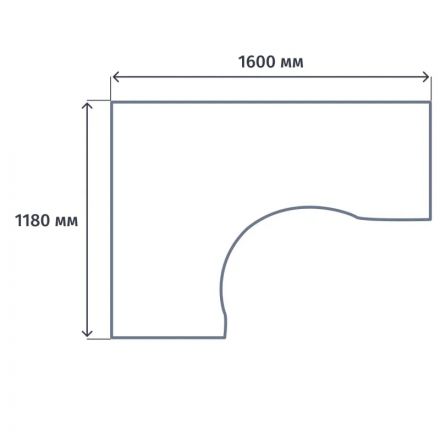 Стол эргономичный ST_Формула ФР 108 ВЗ вяз светлый