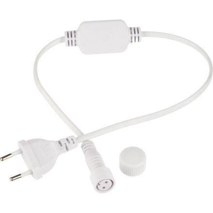 Гирлянда светодиодная Дождь 2x1,5м 300 led хол.белый, проз.провод стат.220В