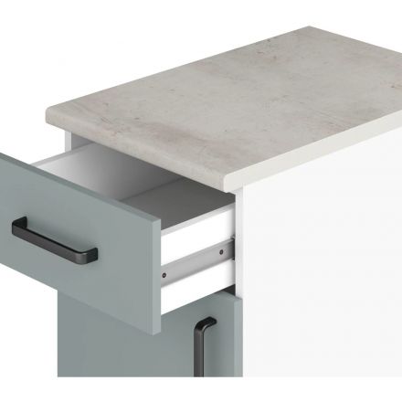 Шкаф SP_стол 400 с 1 ящиком и дверью (911670 233 Фьёрд зелёный) Шкаф SP_стол 400 с 1 ящиком и дверью (911670 233 Фьёрд зелёный)