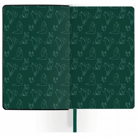 Ежедневник недатированный А5 (138х213 мм), BRAUBERG VISTA, под кожу, твердый, 136 л., "Thickets", 112028