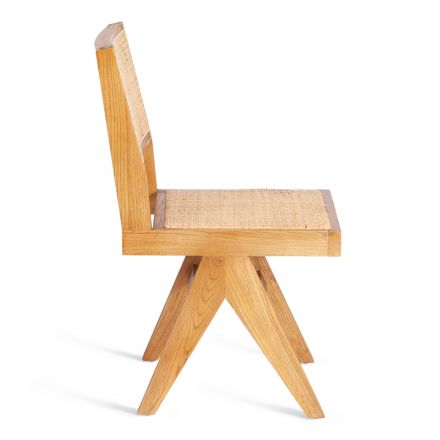 Стул LOKI дерево вяз/ротанг, 51х44х86 см, Груша (№3)