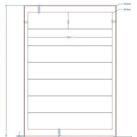 Этикетки самоклеящиеся ProMega Label для папок-регистраторов 50 мм белые 192x38 мм (7 штук на листе А4, 25 листов в упаковке)