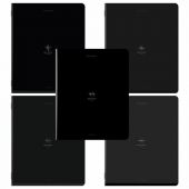 Тетрадь А5, 48 л., BRAUBERG, скоба, клетка, SoftTouch, "Ритм", (микс в спайке), 405331