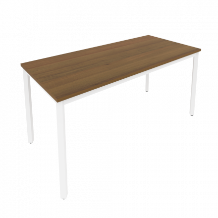 Slim Стол письменный на металлокаркасе С.СП-6 Орех/Белый металл 1580*720*750