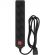 Сетевой фильтр PC Pet AP01006-E-B 1.8м (5 розеток) черный (пакет)