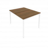 Slim Рабочая станция на металлокаркасе С.СП-3.2 Орех/Белый металл 980*1235*750