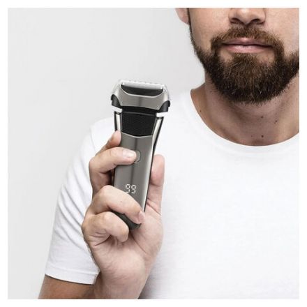 Электробритва сетчатая KITFORT KT-4138, 2 в 1, бритва-триммер, аккумулятор, сухое бритье, серебристая Электробритва сетчатая KITFORT KT-4138, 2 в 1, бритва-триммер, аккумулятор, сухое бритье, серебристая