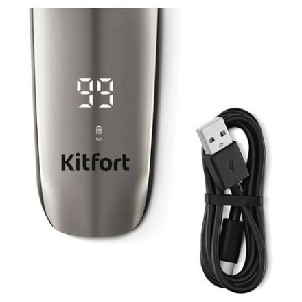 Электробритва сетчатая KITFORT KT-4138, 2 в 1, бритва-триммер, аккумулятор, сухое бритье, серебристая Электробритва сетчатая KITFORT KT-4138, 2 в 1, бритва-триммер, аккумулятор, сухое бритье, серебристая