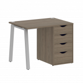 Home Office Стол письменный VR.SP-3-98.4.A Вяз/Серый металл 980*720*750 Home Office Стол письменный VR.SP-3-98.4.A Вяз/Серый металл 980*720*750