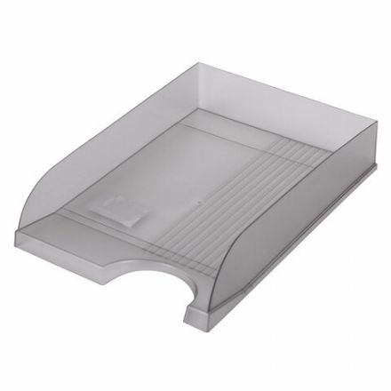 Лоток горизонтальный для бумаг BRAUBERG "Standard", 350х253х65 мм, тонированный серый, 238348 Лоток горизонтальный для бумаг BRAUBERG "Standard", 350х253х65 мм, тонированный серый, 238348
