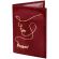 Обложка для паспорта натуральная кожа наплак, тиснение золотом "Impression", красная, BRAUBERG, 238211