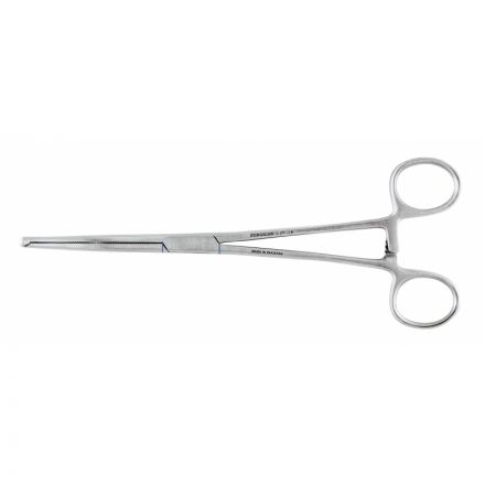 Зажим к/о 1х2 зубый, зубчатый, изогнутый №3, 200 мм, J-17-128