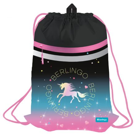 Мешок для обуви 1 отделение Berlingo "Perfect" 340*460мм, вентиляционная сеточка, светоотражающая лента, карман на молнии Мешок для обуви 1 отделение Berlingo "Perfect" 340*460мм, вентиляционная сеточка, светоотражающая лента, карман на молнии