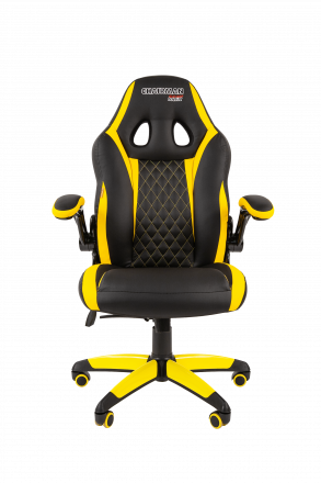 Офисное кресло Chairman game 15 Россия экопремиум черный/желтый