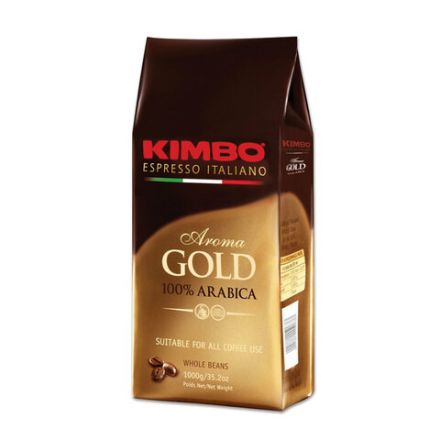 Кофе в зернах KIMBO "Aroma Gold" 1 кг, арабика 100%, ИТАЛИЯ