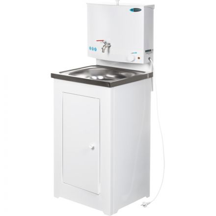 Умывальник дачный TOPFORT ELEGANT с подогревом 17л, нерж. мойка, белый