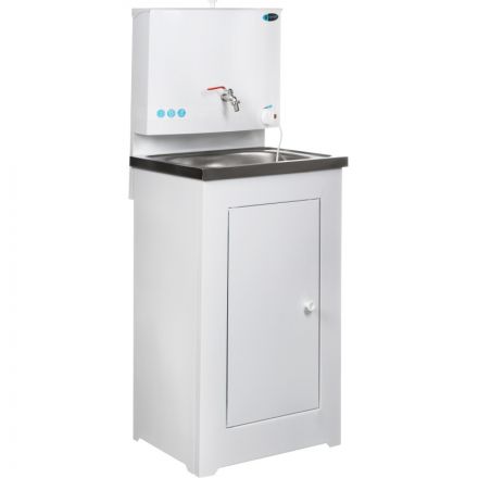 Умывальник дачный TOPFORT ELEGANT с подогревом 17л, нерж. мойка, белый