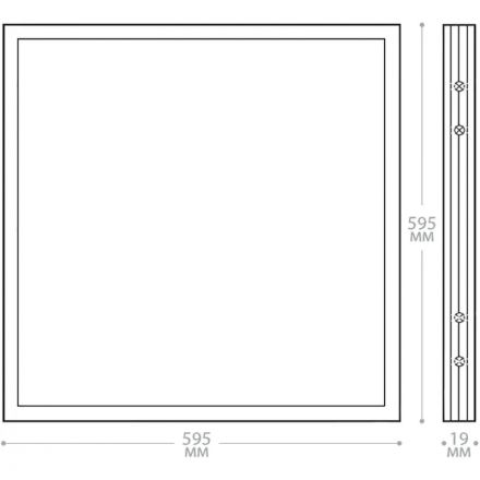 Светильник светодиодный FERON AL2115 36W 6500К 2900Лм IP40 матовый (21083) Светильник светодиодный FERON AL2115 36W 6500К 2900Лм IP40 матовый (21083)