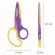 Ножницы ЮНЛАНДИЯ "ЁЖИК", 127 мм, безопасные пластиковые лезвия, эргономичные ручки, ассорти, 236982