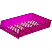 Лоток для бумаг Attache Bright Colours решетчатый прозрачный фиолетовый