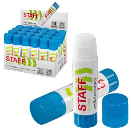 Клей-карандаш STAFF "EVERYDAY", 24 г, 226617
