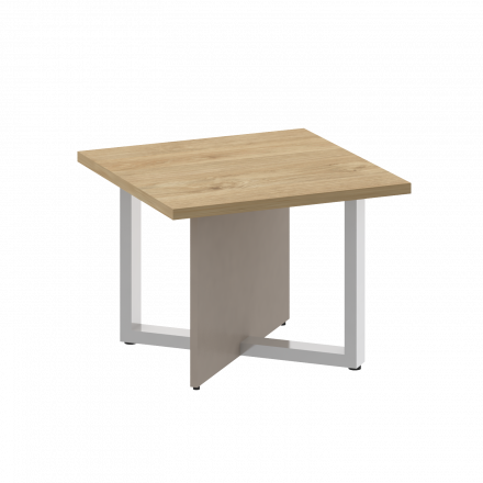 Shift Стол журнальный, квадратный SK.SG-KV-60 Тиквуд светлый/Капучино 600*600*450