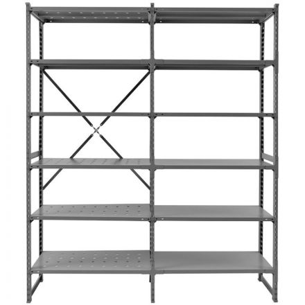 Стеллаж металлический ГТС_ТСУ Универсал, 2200x1060x500, Полки: 6 шт. метал Стеллаж металлический ГТС_ТСУ Универсал, 2200x1060x500, Полки: 6 шт. метал
