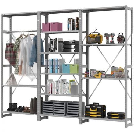 Стеллаж металлический ГТС_ТСУ Универсал, 2200x1060x500, Полки: 6 шт. метал Стеллаж металлический ГТС_ТСУ Универсал, 2200x1060x500, Полки: 6 шт. метал