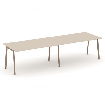 Estetica Стол переговорный ES.PRG-2.4-P Капучино/Латте металл 3160*980*750