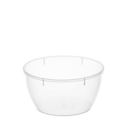 Банка с крышкой 360 мл, пластиковая, под пресервы, прозрачная, диаметр 112 мм, ВЗЛП, 1230П