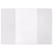 Обложка для паспорта, трудовой книжки нового образца, вертикальная, ПВХ, прозрачная, "ДПС", 1071.К