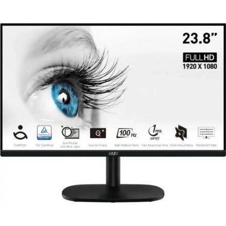 Монитор MSI PRO MP245V (9S6-3PC0CM-014)23.8/FHD/VA/100Hz/300cd/4ms