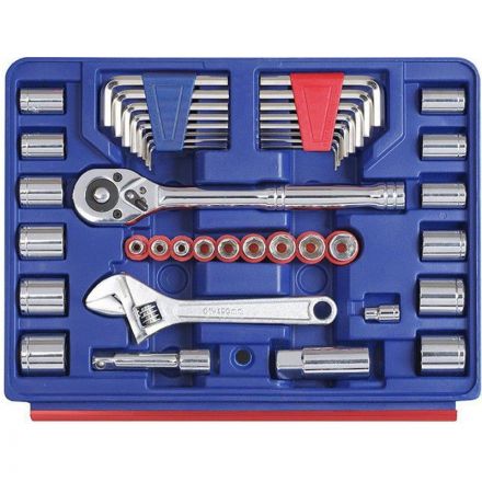 Набор инструментов  125пред(метр. и дюйм.) в кейсе с 3 ящиками,WP209028