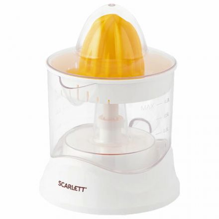 Соковыжималка для цитрусовых SCARLETT SC-JE50C02, 25 Вт, стакан 0,7 л, пластик, белый Соковыжималка для цитрусовых SCARLETT SC-JE50C02, 25 Вт, стакан 0,7 л, пластик, белый