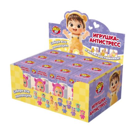 Игрушка-антистресс "МАЛЫШОК В КОСТЮМЧИКЕ", ассорти 6 видов, дисплей, JOLLY JOT (ДЖОЛЛИ ДЖОТ), 665786