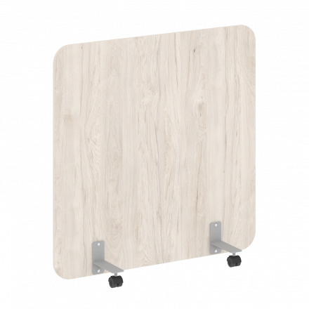 R-line Перегородка на металлических опорах, на роликах DP.R-120-120 Денвер светлый/Серый металл 1200*18*1200