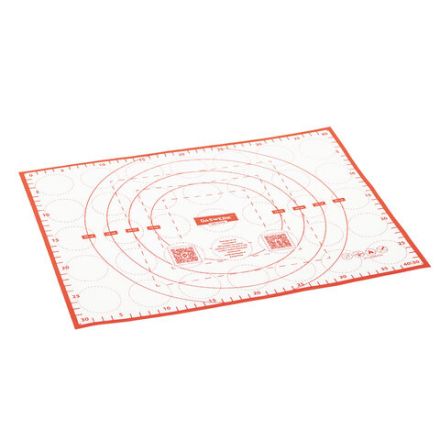 Коврик силиконовый для раскатки/запекания 30х40 см, красный, DASWERK (ДАСВЕРК), 608424