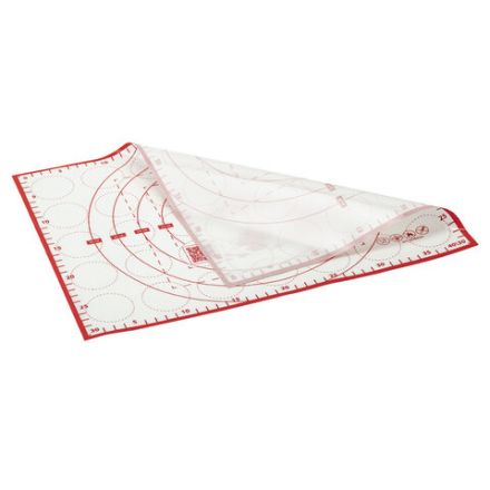 Коврик силиконовый для раскатки/запекания 30х40 см, красный, DASWERK (ДАСВЕРК), 608424