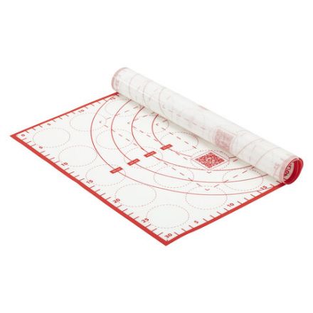 Коврик силиконовый для раскатки/запекания 30х40 см, красный, DASWERK (ДАСВЕРК), 608424