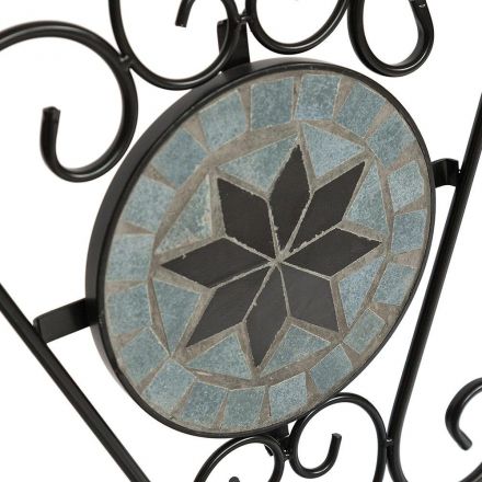 Стул Secret de Maison VICENZA (mod. PL08-1070-1-GBRN) металл, 36х35х91см, черный/плитка "ASTRA"