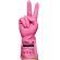 Перчатки МНОГОРАЗОВЫЕ виниловые РОЗОВЫЕ усиленные ГИПОАЛЛЕРГЕННЫЕ, ТР ТС, PROFESSIONAL, размер 8-9, L (большой), вес 90 г, ADM, 31157