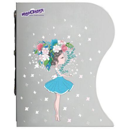 Подставка-держатель для книг и учебников ЮНЛАНДИЯ "Flower girl", раздвижная, металлическая, 237902 Подставка-держатель для книг и учебников ЮНЛАНДИЯ "Flower girl", раздвижная, металлическая, 237902